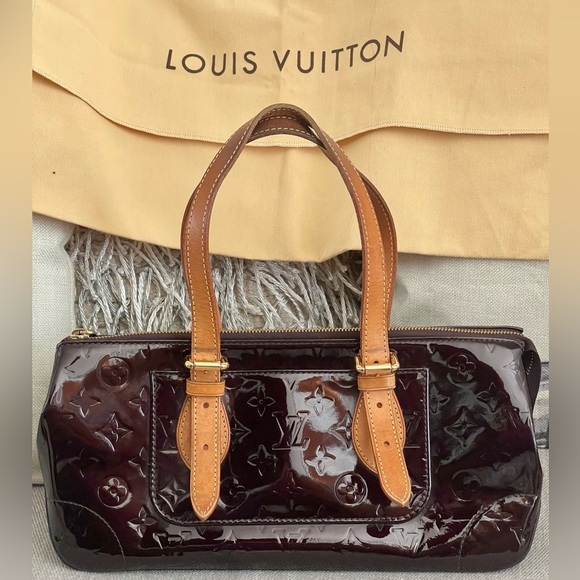 LOUIS VUITTON ROSEWOOD⚡️GORGEOUS AMARANTE COLOR!⚡️W/LV DUSTBAG⚡️W/COA⚡️ - Picture 1 of 17